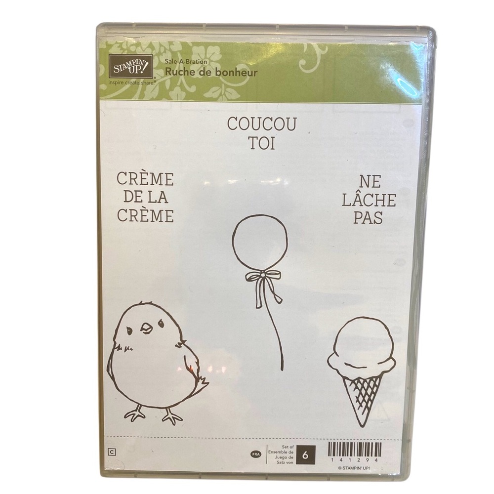 🍒 Stampin’Up! 🍒 “Ruche de bonheur” Stamp set.